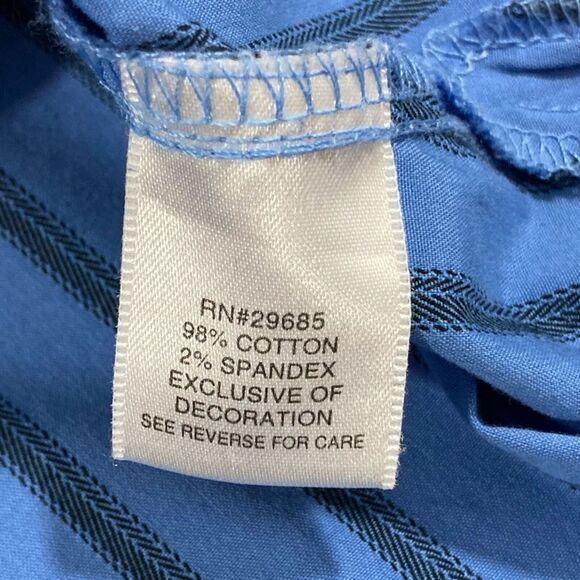 Pendleton Shirt Women’s 18W Blue Stripe Button Up Long Sleeve Casual Vintage - Picture 7 of 11